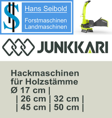 Junkkari Holzhackmaschine Chipper Hans Seibold Baiernrain